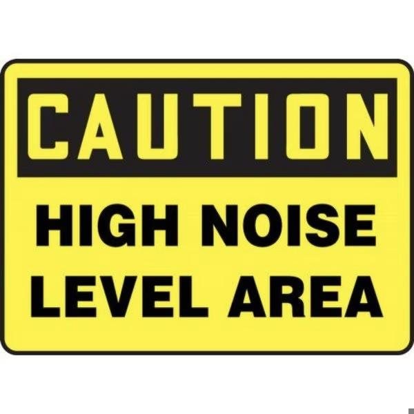 Accuform OSHA CAUTION SAFETY SIGN HIGH NOISE MPPA638XV MPPA638XV - main